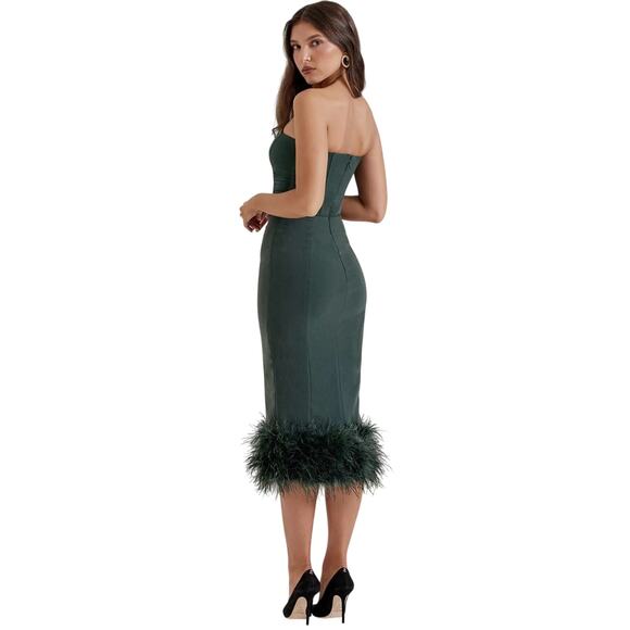 FIONULA House OF CB
Emerald Green Strapless Corset Dress - Picture 3 of 7